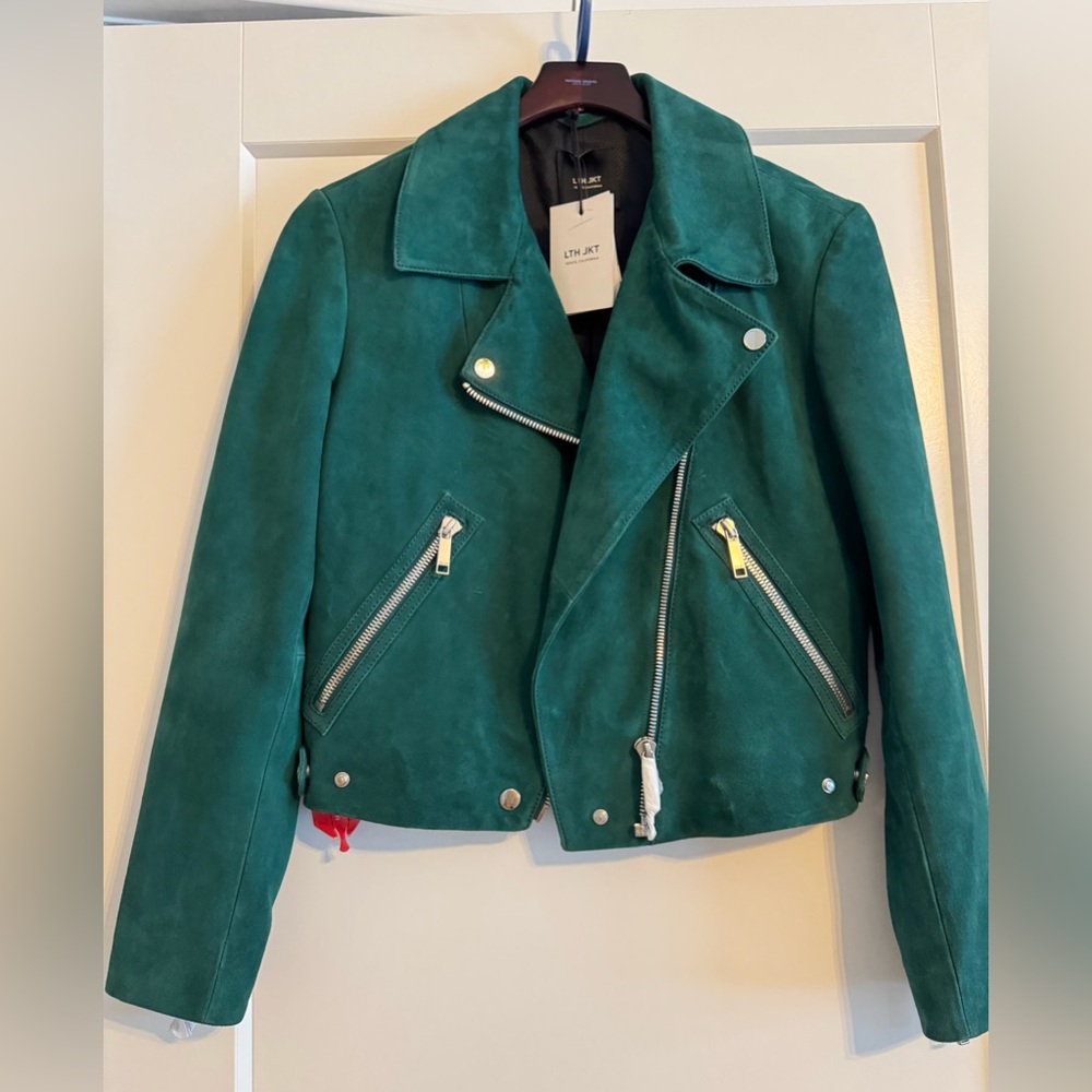 NWT! LTH JKT | Supreme Biker 100% Leather (Suede) Emerald Green Jacket